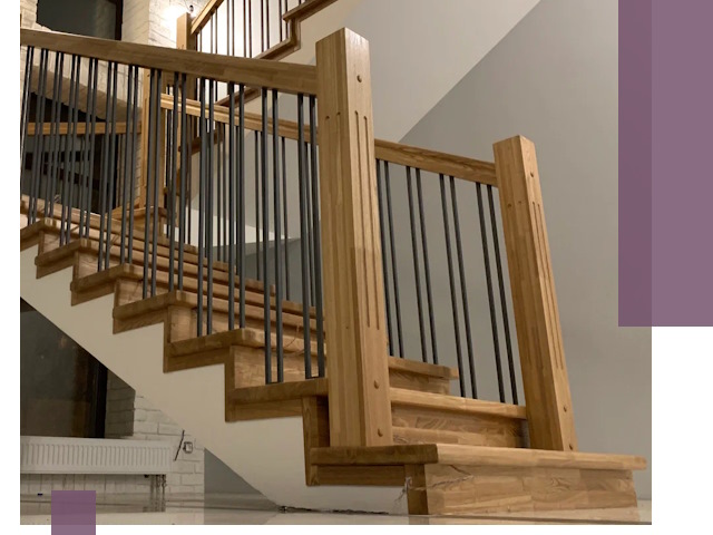 Реставрация деревянных и металлических лестниц в Дмитрах