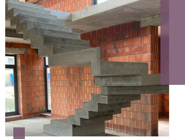 Изготовление бетонных лестниц под ключ в Дмитрах