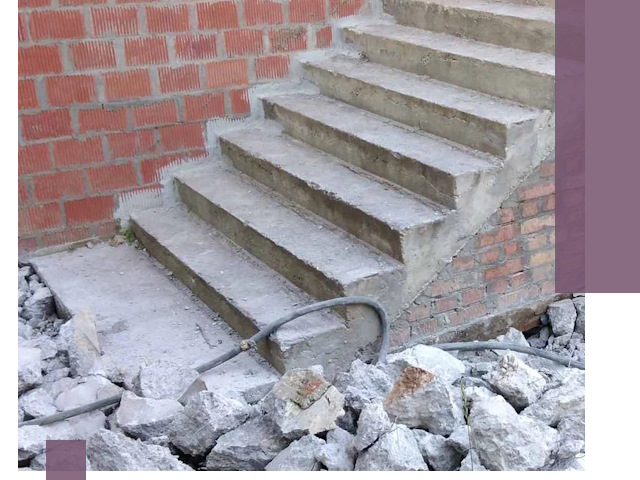 Демонтаж бетонных лестниц в Дмитрах: быстро и безопасно