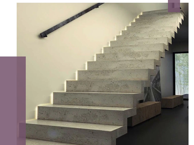 Облицовка бетонных лестниц в Дмитрах от 4824 руб/м2
