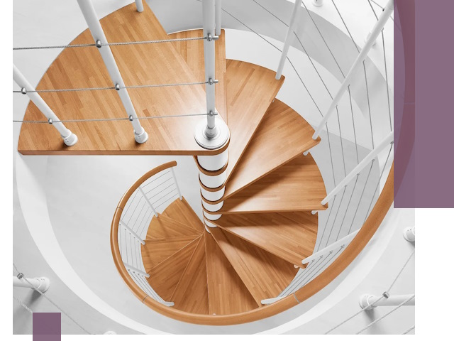 Изготовление винтовых лестниц под ключ в Дмитрах