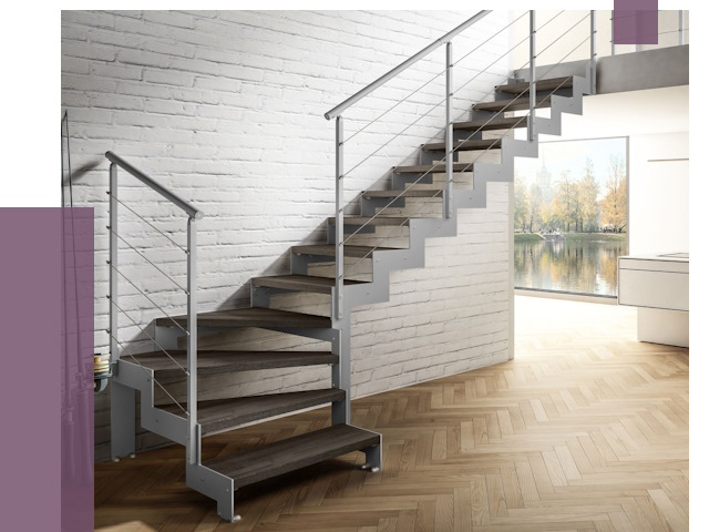 Г-образные лестницы под ключ в Дмитрах от 38860 руб. | ПРОЛЁТ-Дмв