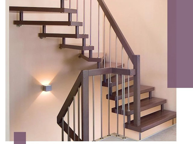 Изготовление лестниц на больцах в Дмитрах под ключ