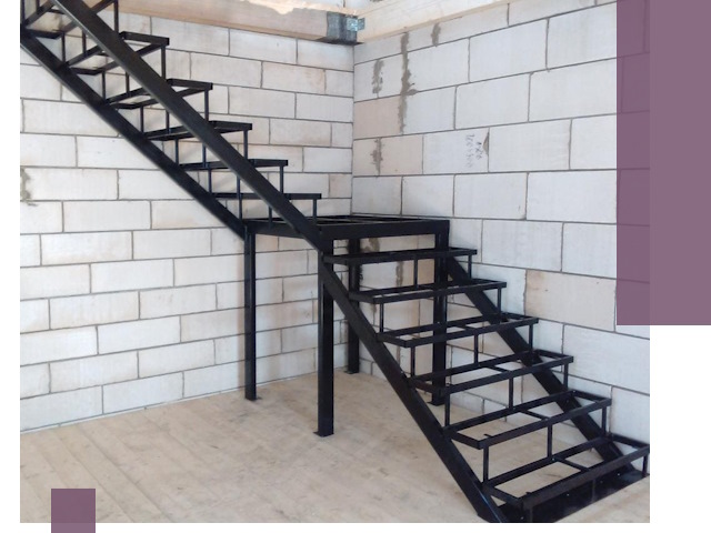 Лестницы на металлокаркасе под ключ в Дмитрах — изготовление и монтаж