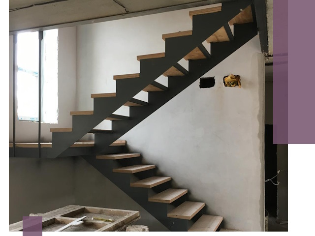 Изготовление лестниц на металлокаркасе в Дмитрах от производителя