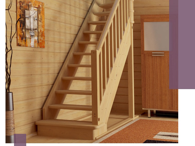 Лестницы эконом класса под ключ в Дмитрах — недорого и быстро