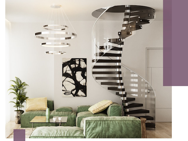 Лестницы для двухуровневой квартиры в Дмитрах — изготовление и монтаж