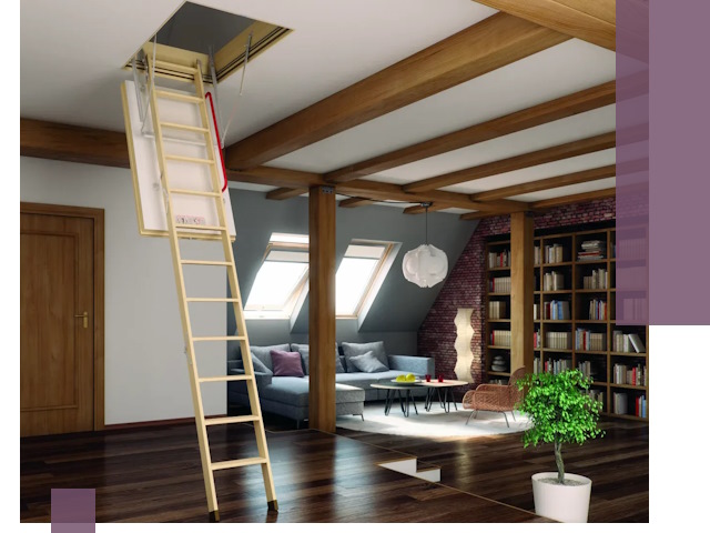 Чердачные лестницы под ключ в Дмитрах: изготовление и монтаж