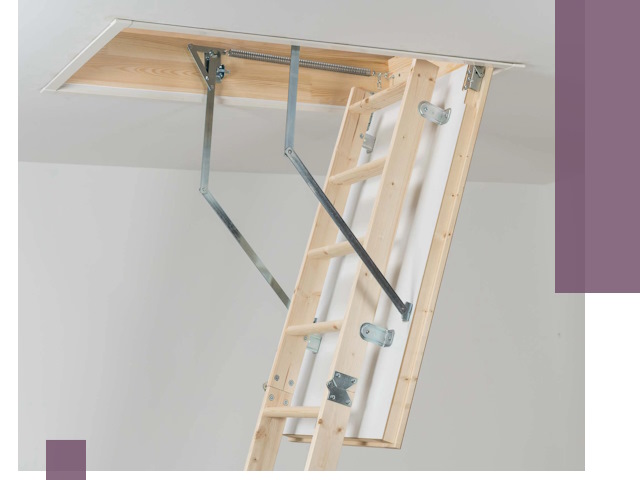 Установка чердачной лестницы под ключ в Дмитрах