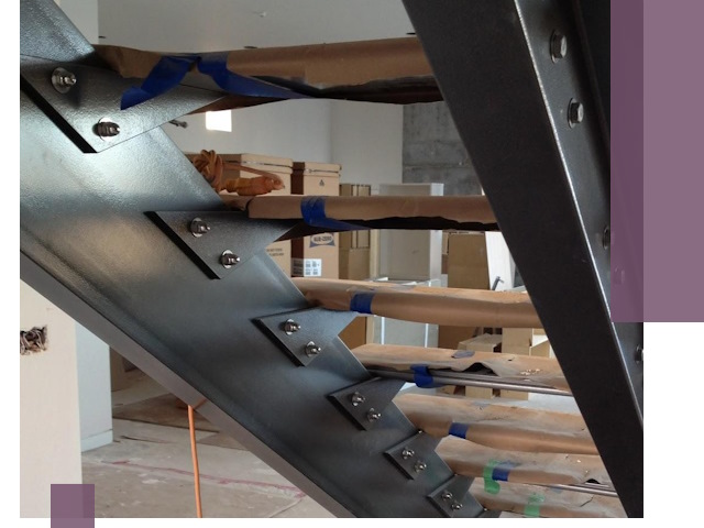 Усиление лестничных конструкций и усиление опор в Дмитрах