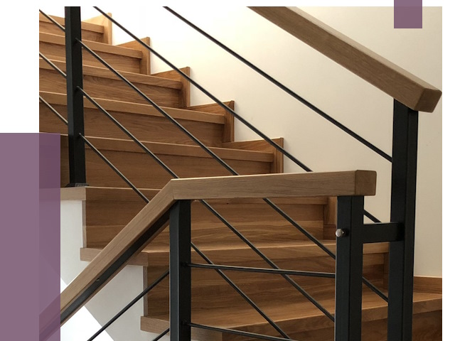 Обшивка металлической лестницы деревом в Дмитрах от 4556 руб. 