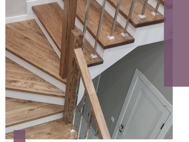 Обшивка металлических лестниц под ключ в Дмитрах