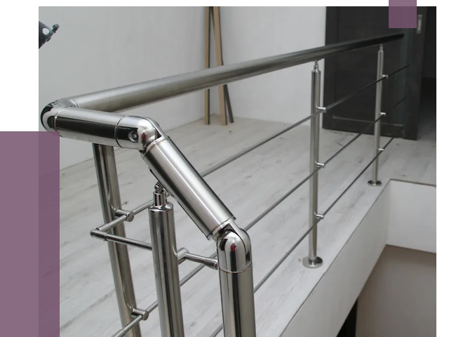 Перила из нержавеющей стали в Дмитрах от 9434 руб. под ключ | ПРОЛЁТ-Дмв