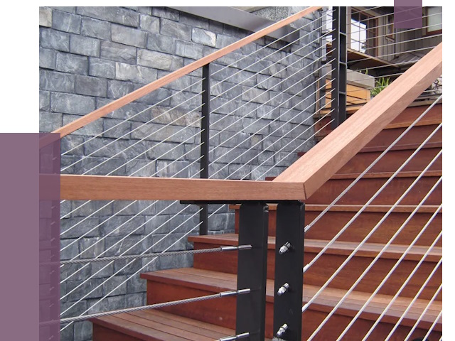 Тросовые перила под ключ в Дмитрах от 8147 руб.