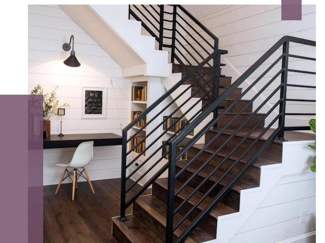 Перила для лестницы в доме в Дмитрах от 7772 руб. — ПРОЛЁТ-Дмв