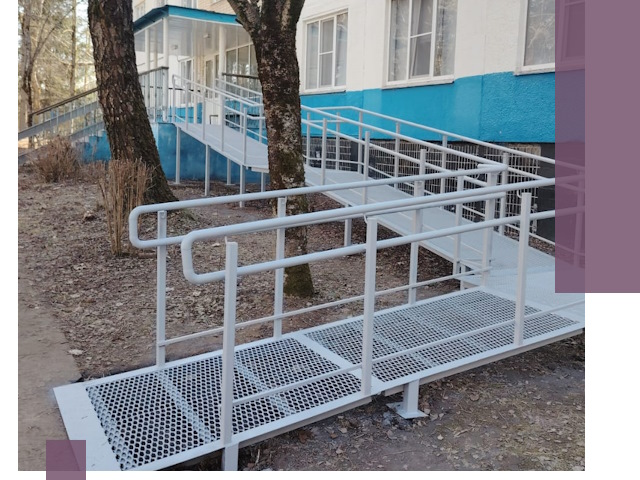 Пандусы под ключ в Дмитрах: изготовление, монтаж и демонтаж