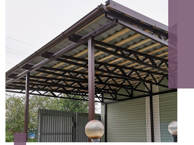 Навесы под ключ в Дмитрах: изготовление, монтаж и гарантия