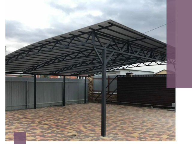 Недорогие навесы под ключ в Дмитрах — изготовление и монтаж