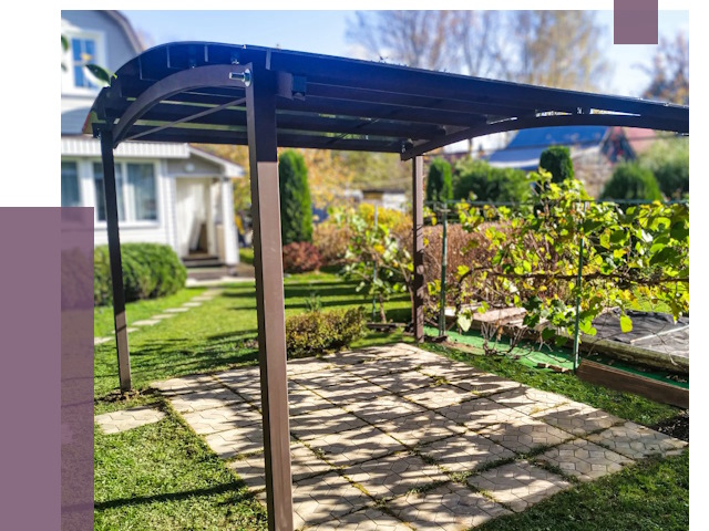 Навесы для дачи в Дмитрах от 13346 руб. под ключ — ПРОЛЁТ-Дмв