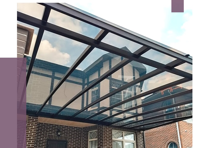 Навесы из поликарбоната в Дмитрах от 9026 руб. под ключ — ПРОЛЁТ-Дмв