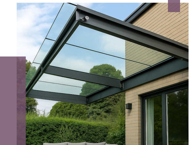 Стеклянные навесы и козырьки в Дмитрах от 12864 руб.