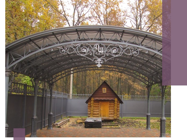 Кованые навесы премиум-класса под заказ в Дмитрах