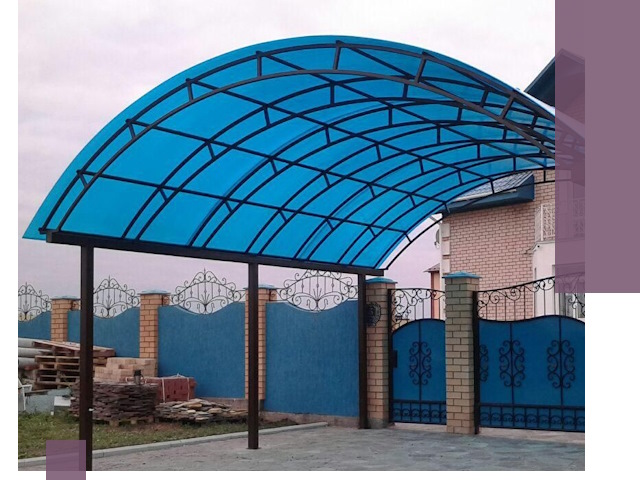 Арочные навесы под ключ в Дмитрах — изготовление и монтаж