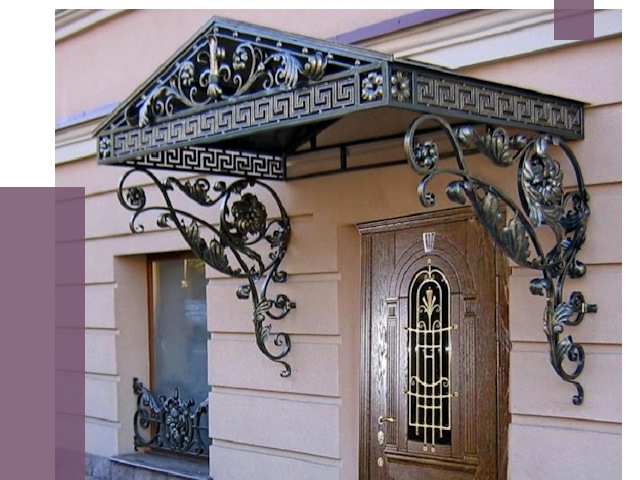Кованые козырьки в Дмитрах под ключ от 13346 руб. — ПРОЛЁТ
