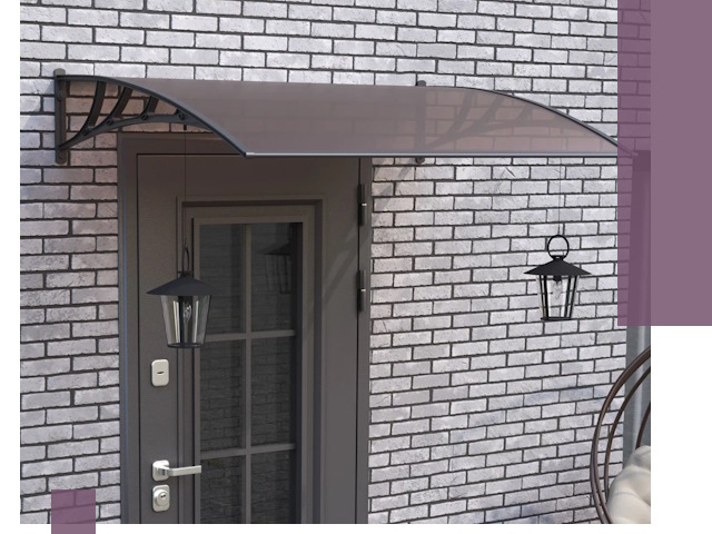 Недорогие козырьки и навесы под ключ в Дмитрах