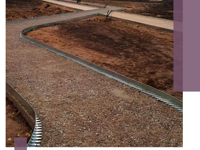 Металлические бордюры под ключ в Дмитрах — изготовление и монтаж