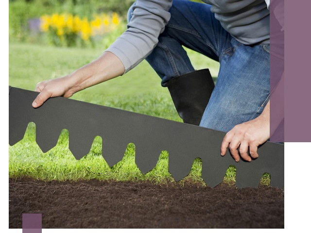 Металлические бордюры для газона в Дмитрах — изготовление и монтаж