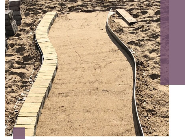 Металлические бордюры для тротуаров в Дмитрах — прочные и долговечные