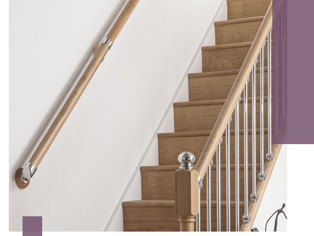 Пристенные поручни из стали и нержавейки под монтаж в Дмитрах